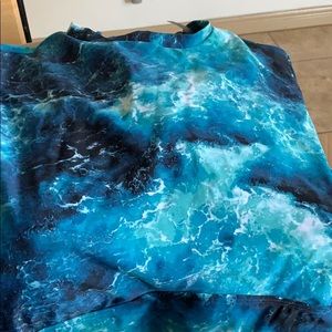 🆕NWT Torrid Blue Ocean Rash Guard Swim 4X